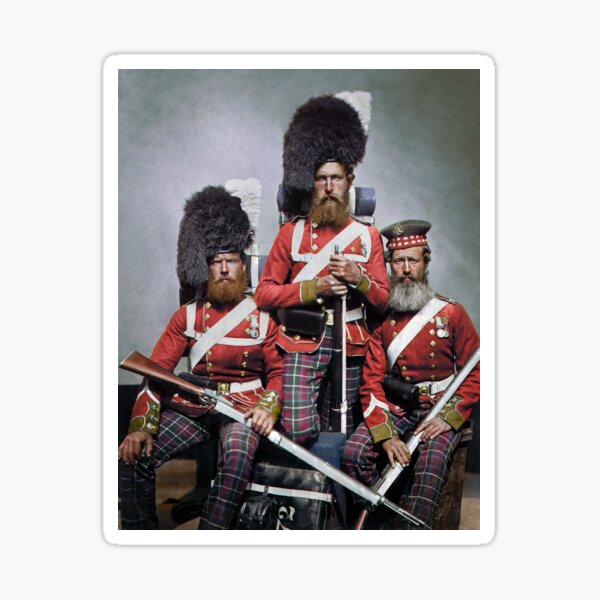 72 Highlanders, Crimean War, 1850s. Sticker