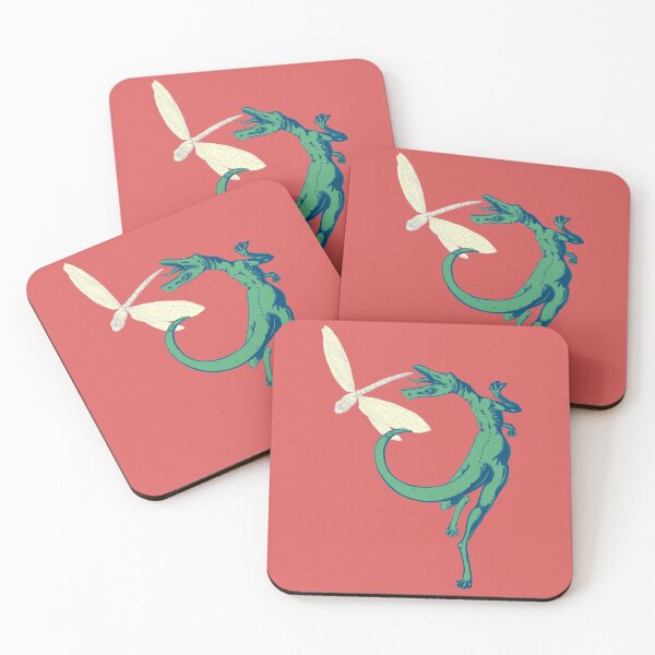 Item preview, Dino's Dragonfly Dinner - Green Blue Edition designed and sold by Spammabelle.