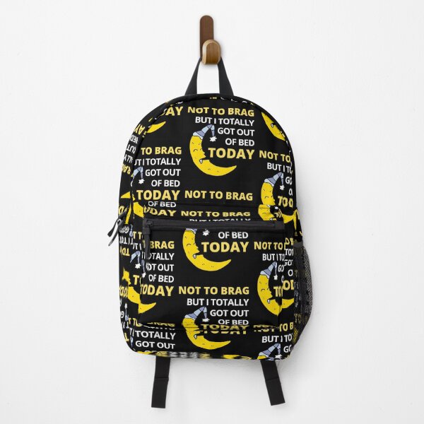 Item preview, Not to brag but I totally got out of bed today - Black designed and sold by The Sober Art.