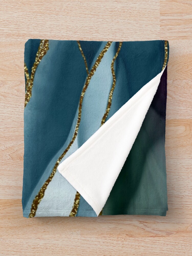 Alternate view of Evening Glow Marble Landscapes 1 Throw Blanket