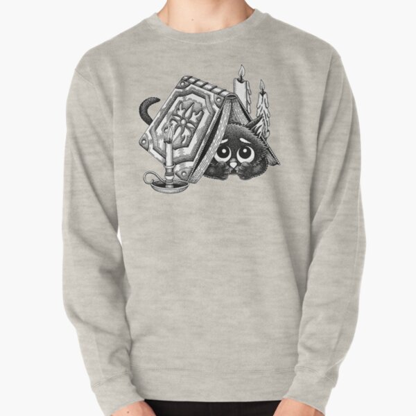 Puss In Books Pullover Sweatshirt