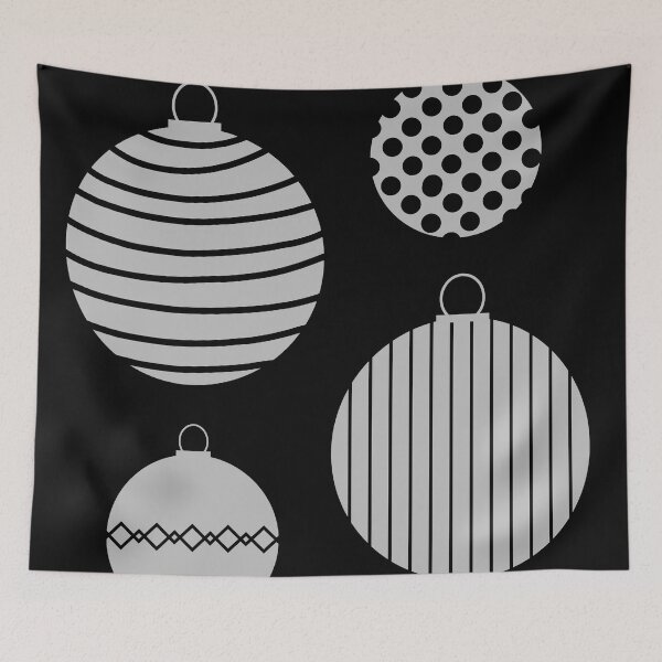 Item preview, Silver Tone Christmas Baubles designed and sold by RhubarbMyrtle.