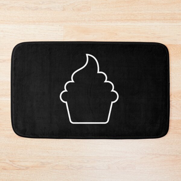 Item preview, cute cupcake outline designed and sold by PixelCookieDsgn.