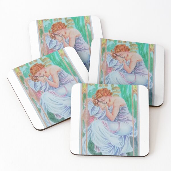 Item preview, Beautiful Dreamer , inspired by Mucha designed and sold by Francesca Romana Brogani.