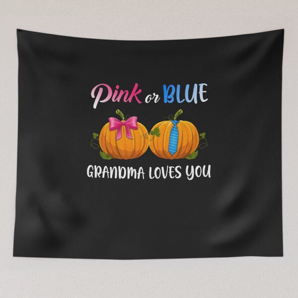 Item preview, Pumpkin Gender Reveal Pink Or Blue Grandma Loves You designed and sold by CreativeGift.