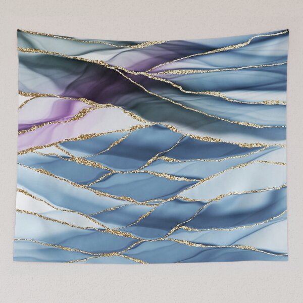 Item preview, Ocean Blue Mermaid Faux Marble Landscapes designed and sold by MysticMarble.