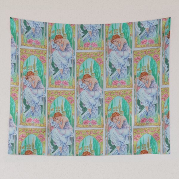 Item preview, Beautiful Dreamer , inspired by Mucha designed and sold by Francesca Romana Brogani.
