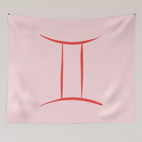 Item preview, minimalist gemini in red and pink designed and sold by neopop.