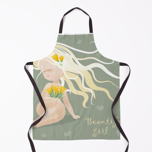 Item preview, Beautiful girl with spring flowers #2 - culture women art modern painting designed and sold by randomorder.