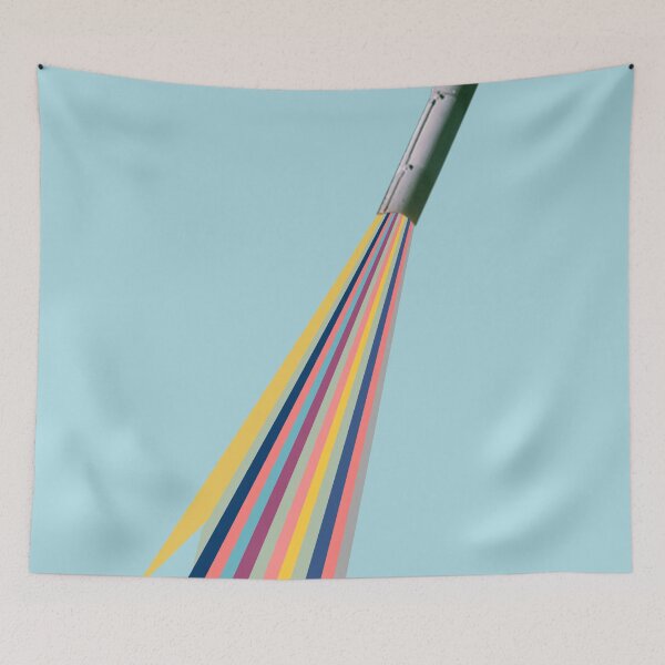 Item preview, Rainbow space ship in blue designed and sold by ESCAPZ.