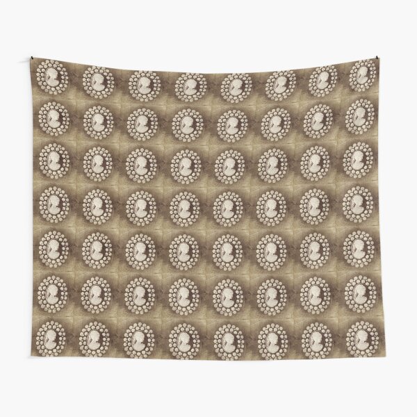 Ghostly Lady - Spooky Cameo Brooch Tapestry