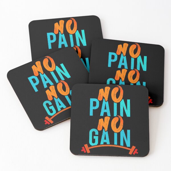 Item preview, No pain no gain Orange and blue designed and sold by YerrouDesing.