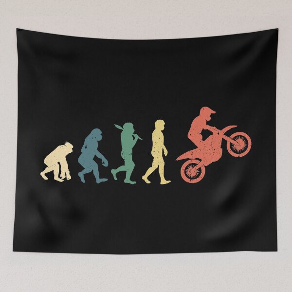 Item preview, Biker Evolution Retro Vintage Funny Motorcycle Gift designed and sold by haselshirt.