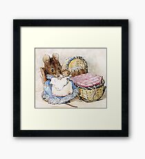 Mrs Titmouse and Baby Framed Print