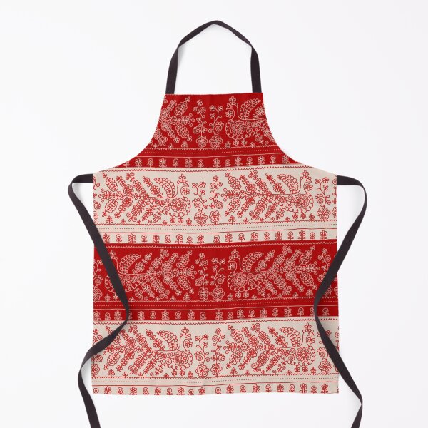 Item preview, Karelian red and white embroidery bird designed and sold by 1enchik.