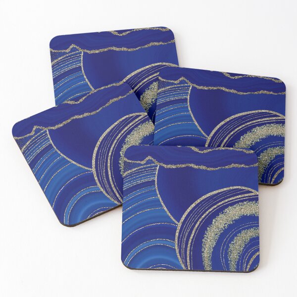 Item preview, Deep Blue Faux Marble Texture  designed and sold by MysticMarble.