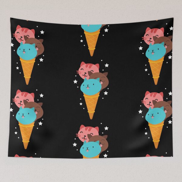 Item preview, Cat cats ice cream waffle kitten ball balls animal pet gift idea designed and sold by Mark Sukra.