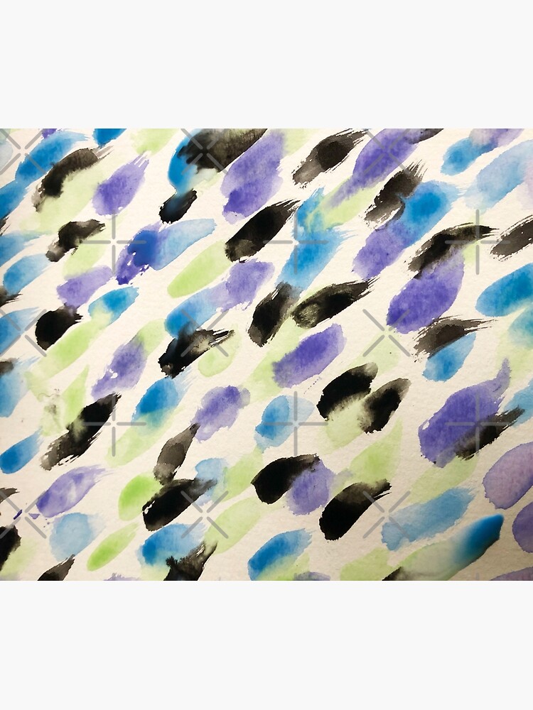 Rain Watercolor - Abstract Art by OneDayArt