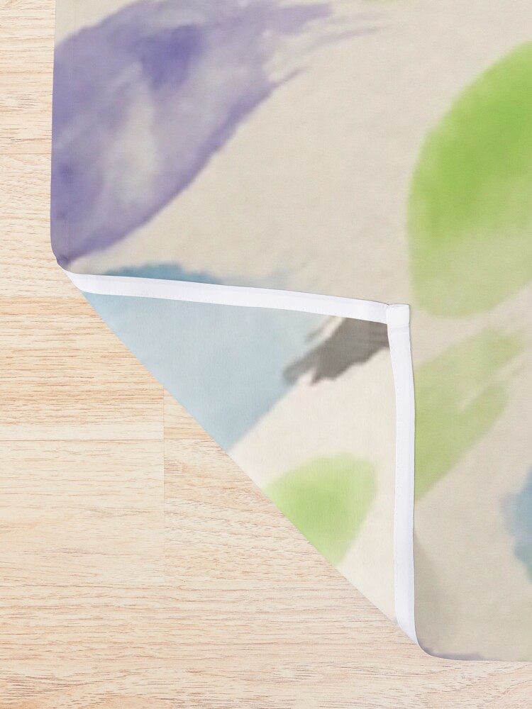 Alternate view of Rain Watercolor - Abstract Art Shower Curtain