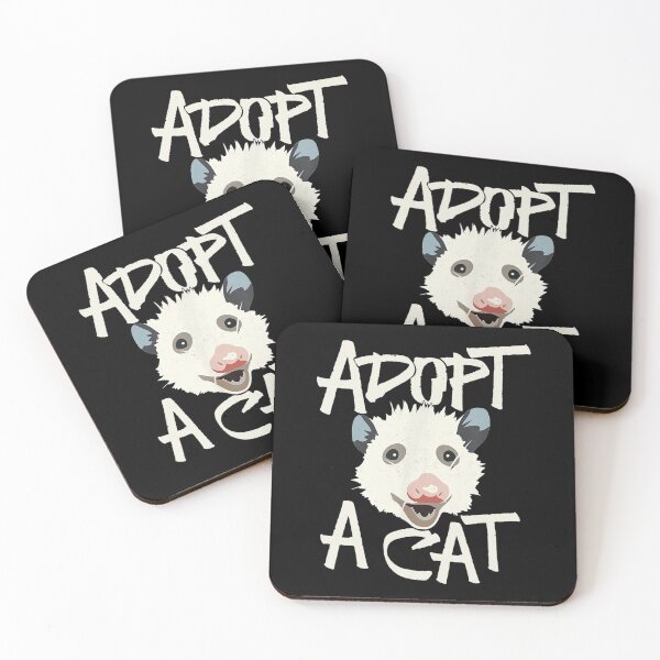 Item preview, Funny Cat Lover Adopt a Cat Possum  designed and sold by JanelAmico.