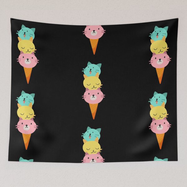 Item preview, Cat cats ice cream waffle kitten ball balls animal pet gift idea designed and sold by Mark Sukra.