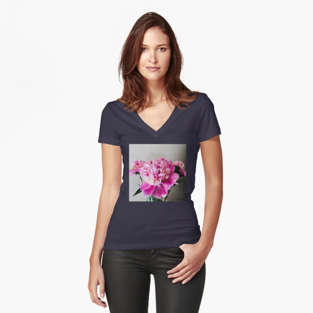 Item preview, Fitted V-Neck T-Shirt designed and sold by OneDayArt.