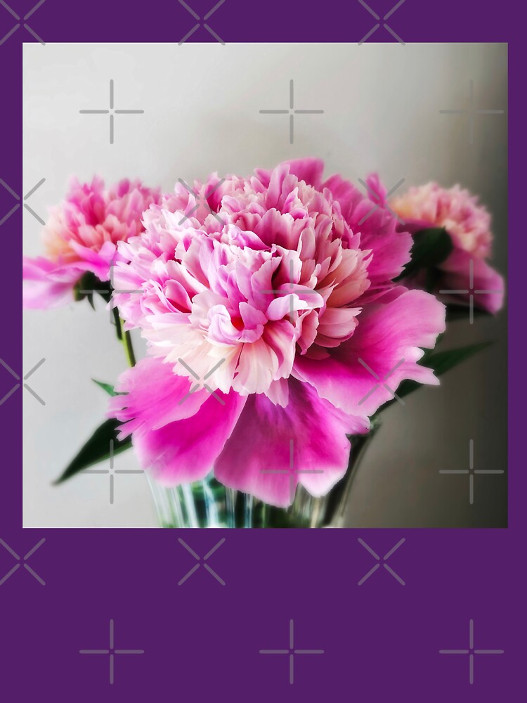Gift for Gardener - Pink Peonies by OneDayArt