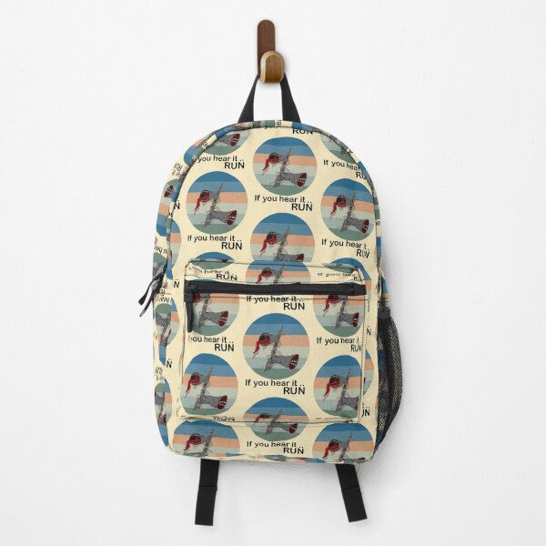 If you hear it run ,Siren head real mythology ,noise , spooky story, creepy creature ,Saliva tongue, horror creature , halloween Backpack