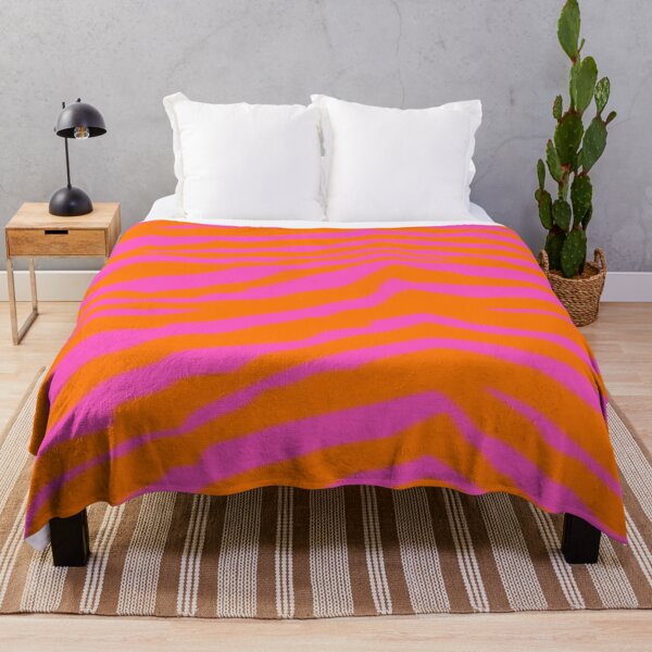Aperçu de l'œuvre Imprimé zèbre rose et orange créée et vendue par Radrollins.