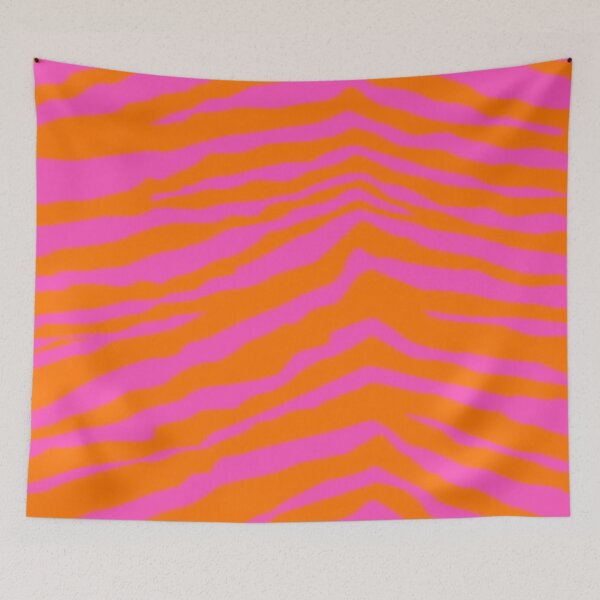 Item preview, Pink and orange zebra print designed and sold by Radrollins.