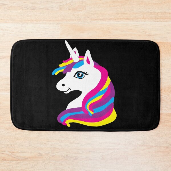 Item preview, Rainbow Unicorn with a Black Background designed and sold by Trace1234.