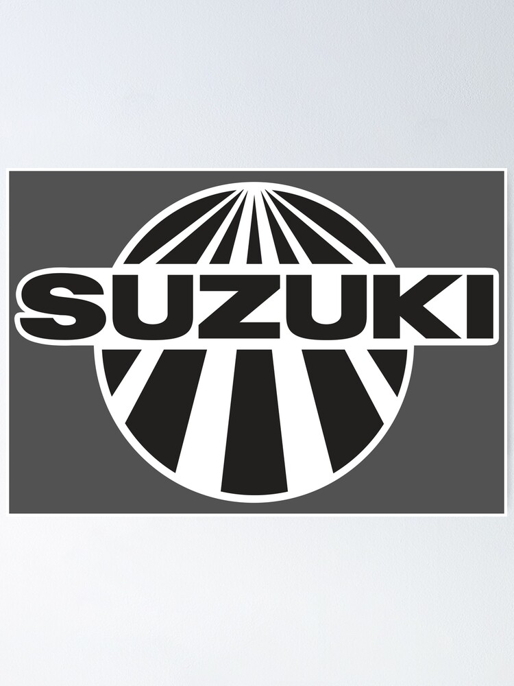 Suzuki world champion cross motorcycles vintage 70's | Poster