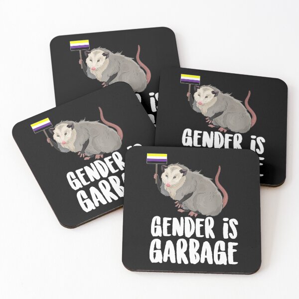 Item preview, Gender Is Garbage Genderfluid NonBinary Possum designed and sold by JanelAmico.