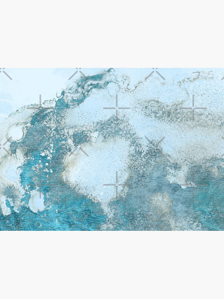 Ice Blue Metal Foil and Light Blue Marble Texture by MysticMarble