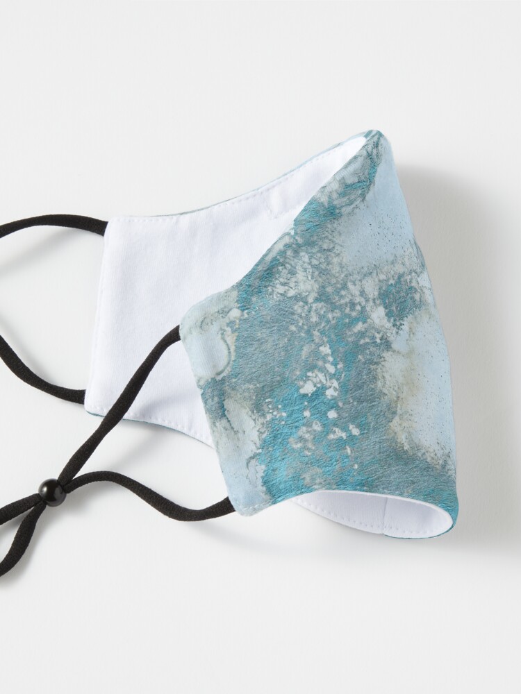 Alternate view of Ice Blue Metal Foil and Light Blue Marble Texture Mask