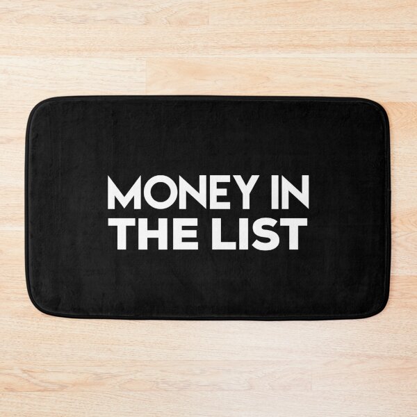 Item preview, Money In The List [White Print] designed and sold by So Witcasm ?.
