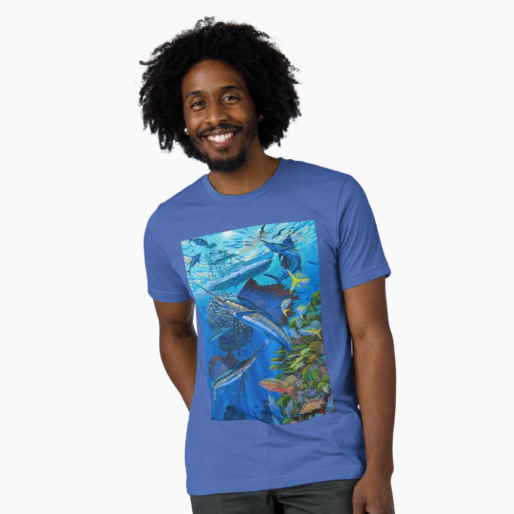 Vista previa del artículo con la obra «Camiseta de tejido mixto», diseñado y vendido por Bluemarlin.