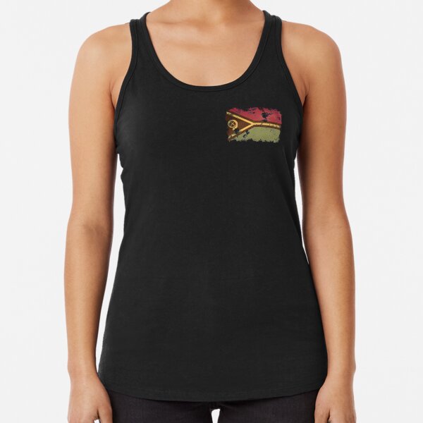 Vanuatu - Vintage Flag Racerback Tank Top