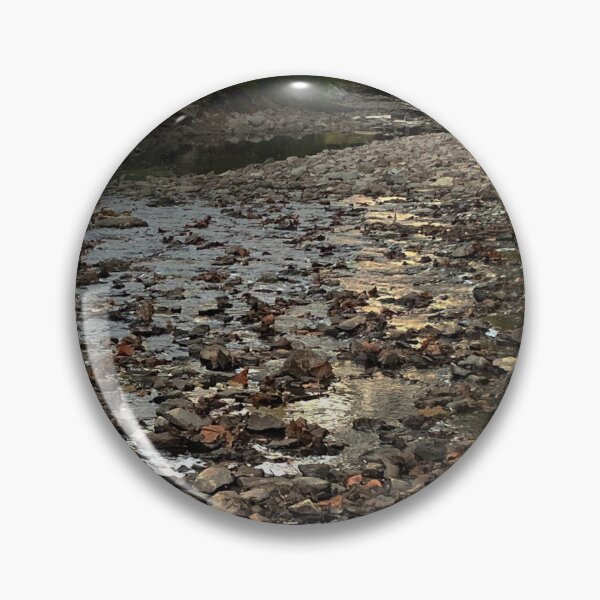 Item preview, Photo of River Rock with Bridge in Background - Tomahawk Creek Overland Park KS designed and sold by Zen  Goat.