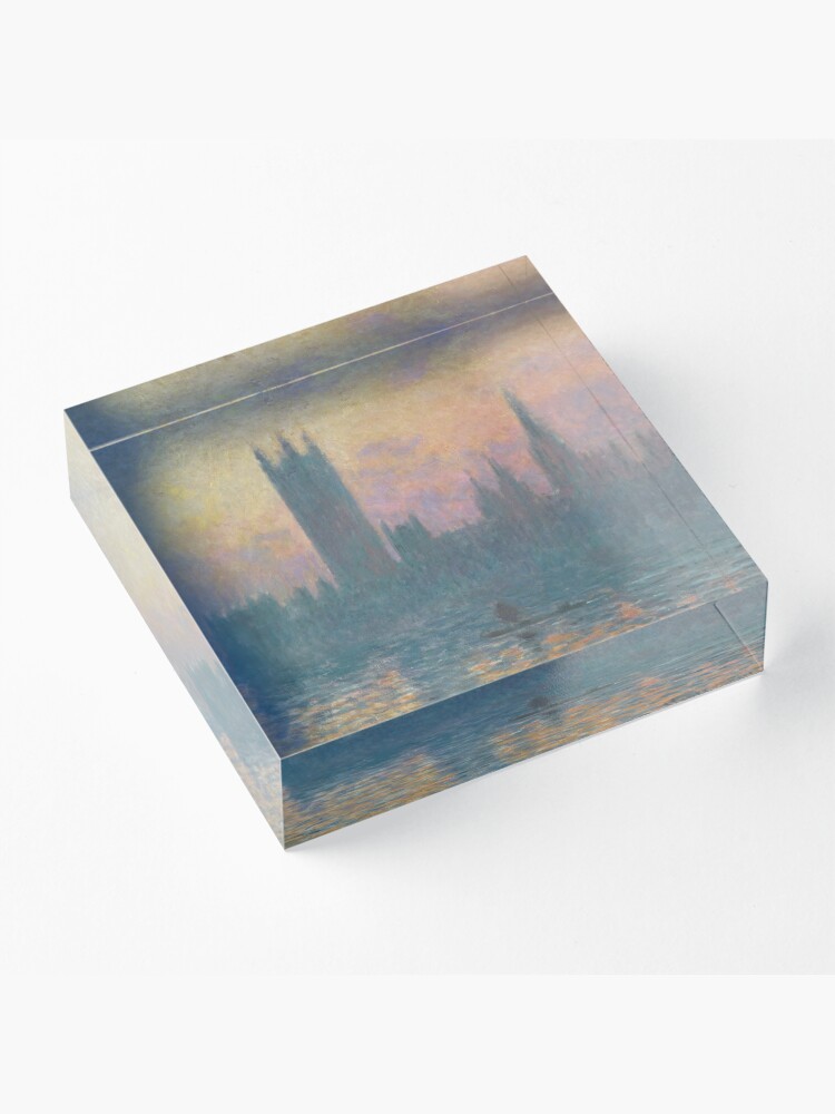 Alternate view of The Houses of Parliament Sunset by Claude Monet Acrylic Block
