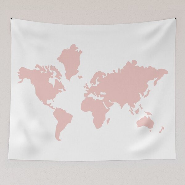 Item preview, world map! light pink designed and sold by kellzy.