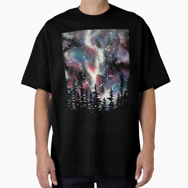 Winter Galaxy Sky Oversized T-Shirt
