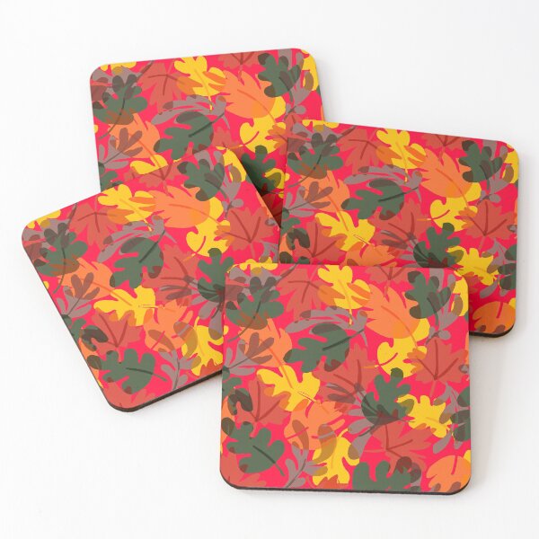 Item preview, Leaves pattern in autumn winter colours | Leaves print designed and sold by Covo Studio.