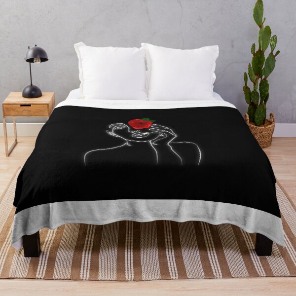 Item preview, Woman with a rose Minimalist designed and sold by Hartsygarden.