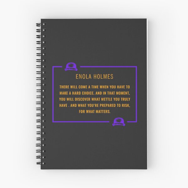 Item preview, For what matters, Enola Holmes Minimal Quote designed and sold by designdroplet.