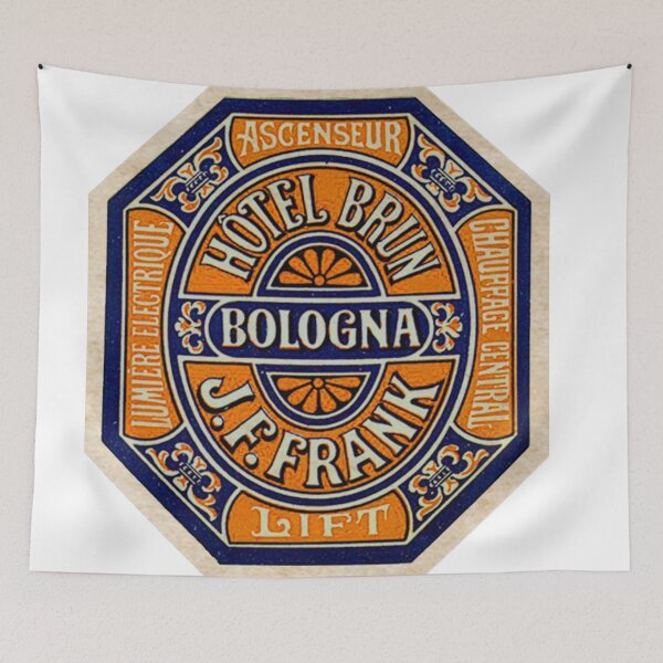 Item preview, Italy - Bologna - Brun - Vintage Luggage Label  designed and sold by imageresource.