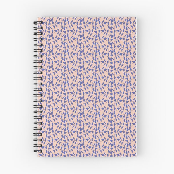 Item preview, Blue Curtain of Leaves Pattern on Blush designed and sold by Ildiko Sipos.