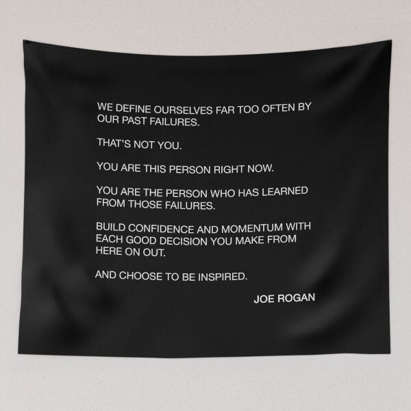 Item preview, Joe Rogan Choose To Be Inspired Quote designed and sold by JamiePullThatUp.