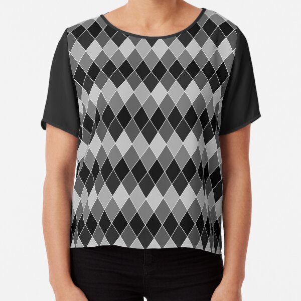 Black Diamond Chiffon Top