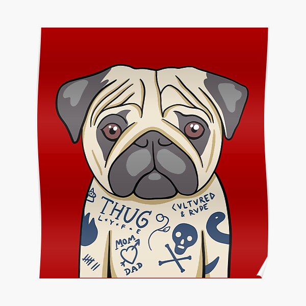 Pug Tattoos  Pug Dog Tattoo Design Inspirations  Lucky Pug